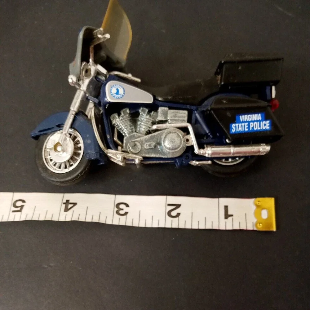 Vintage‎ Matchbox Harley Davidson Virginia Police Bike Motorcycle